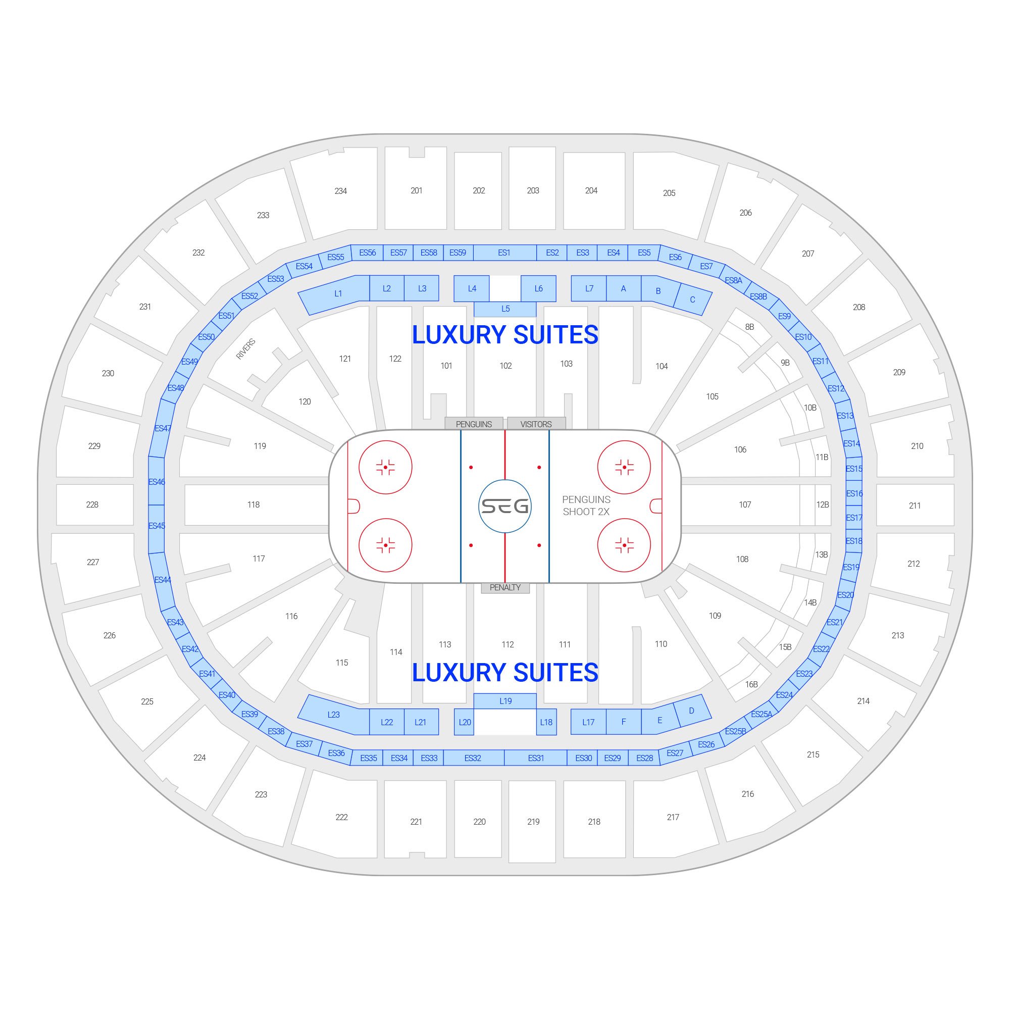 PPG Paints Arena Suite Map