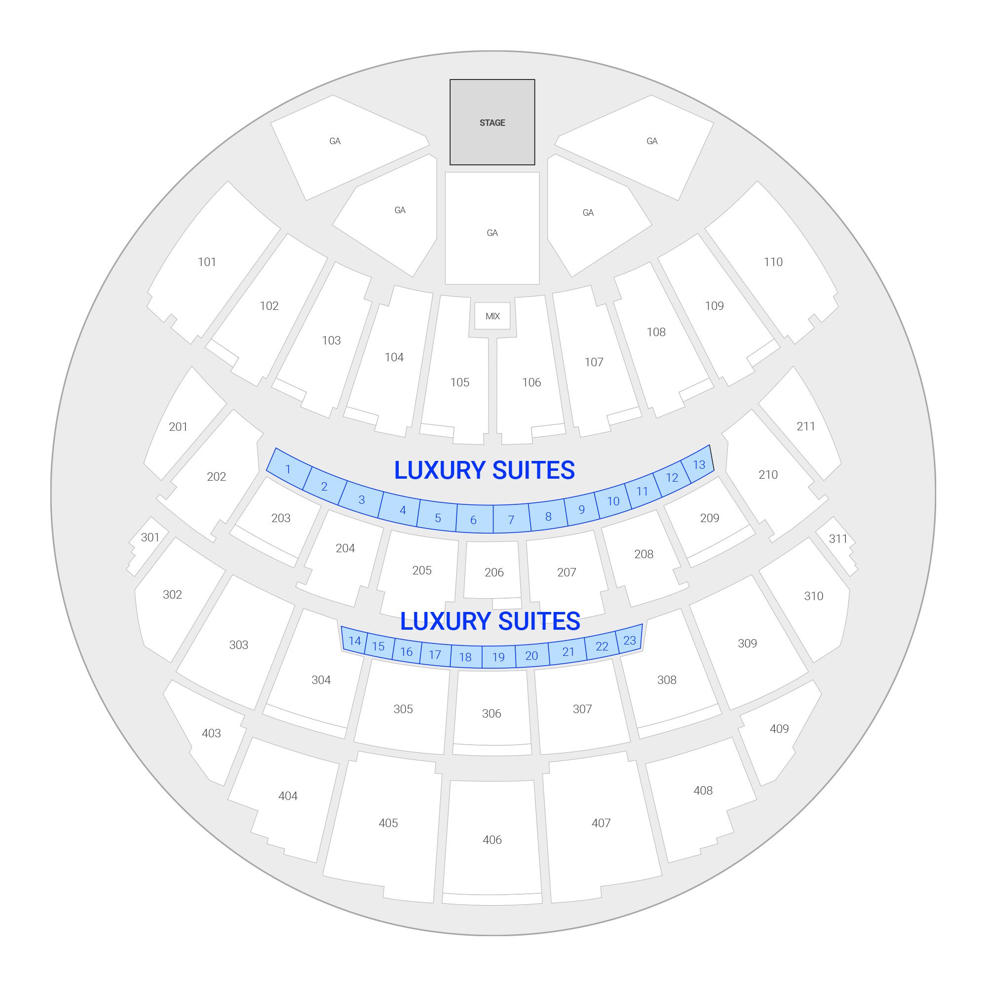 Sphere suite map