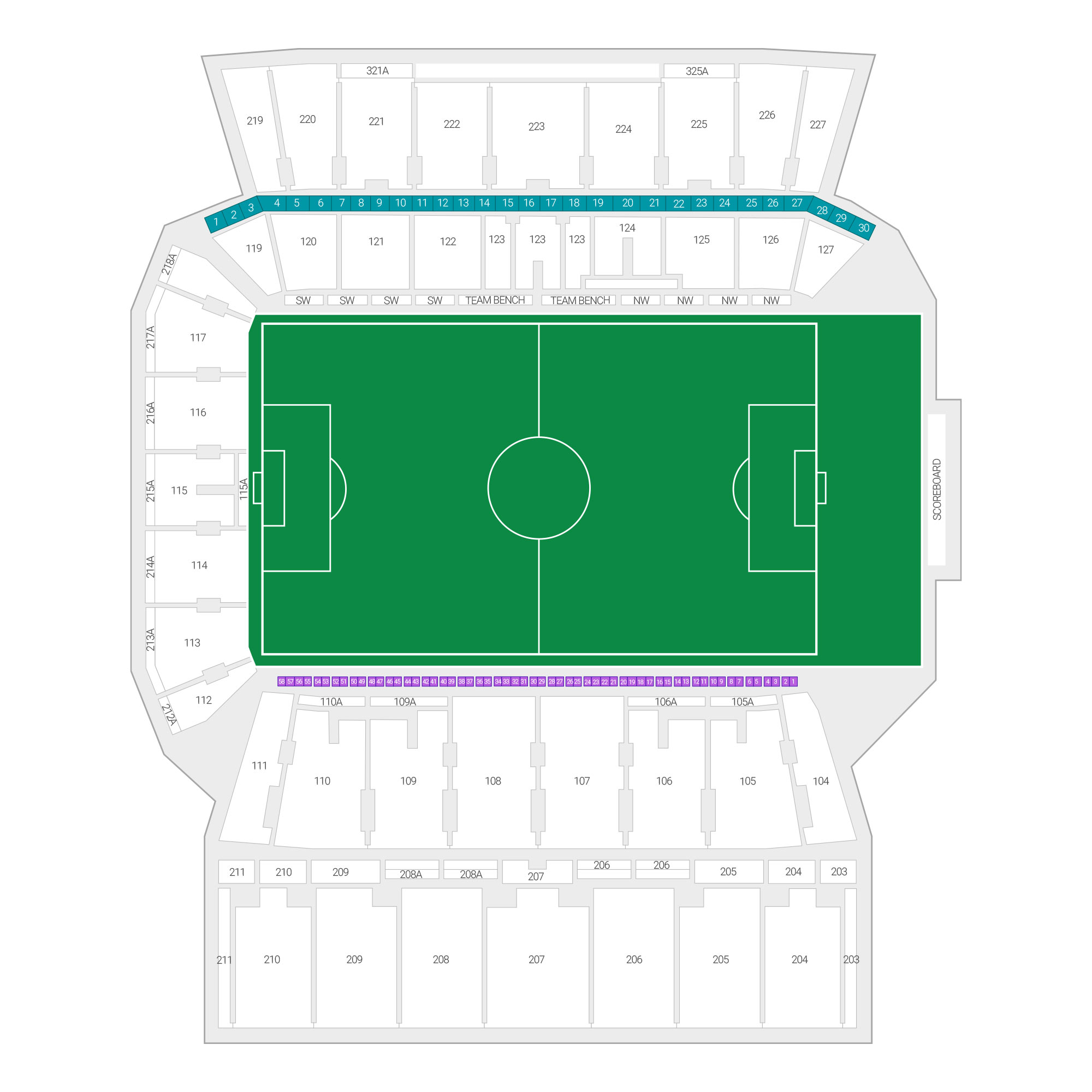 Toronto Stadium Suite Map
