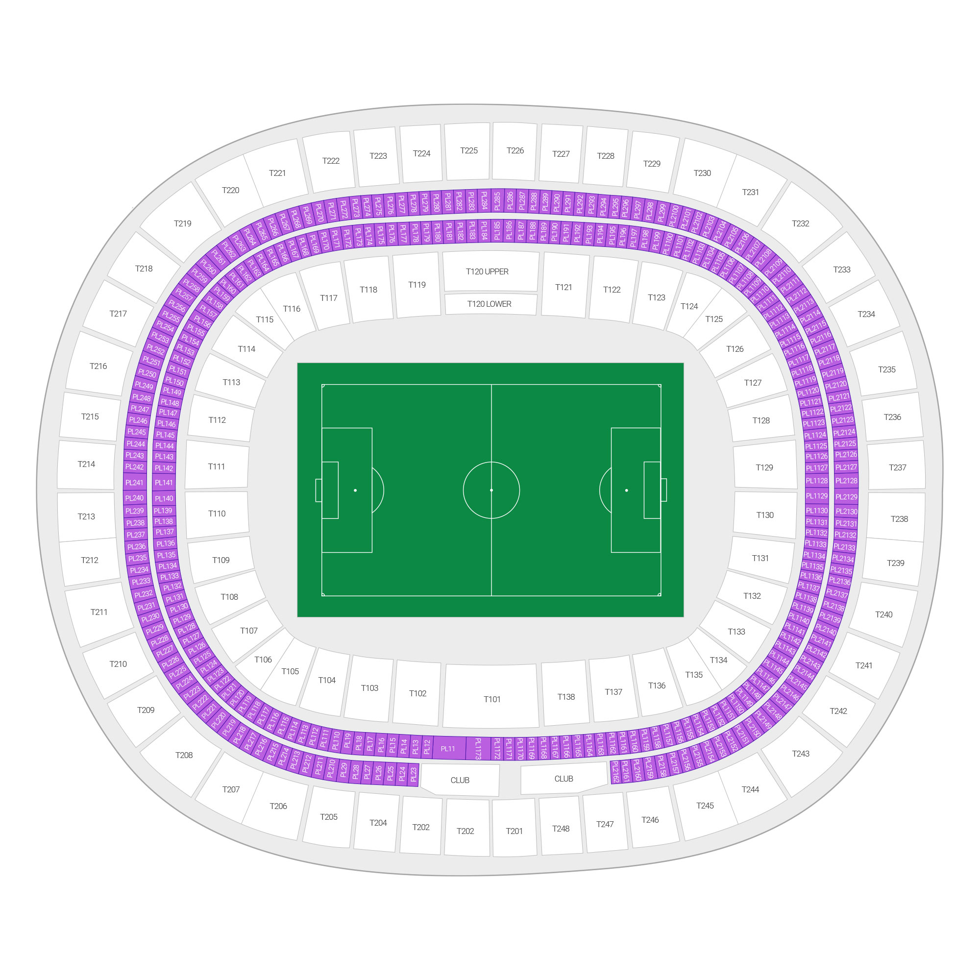 Guadalajara Stadium Suite Map