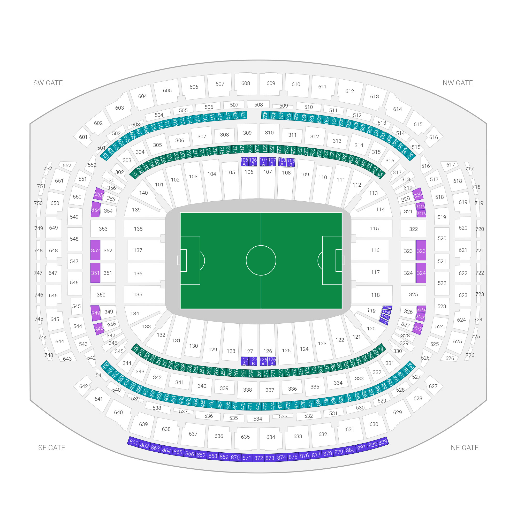 Houston Stadium Suite Map