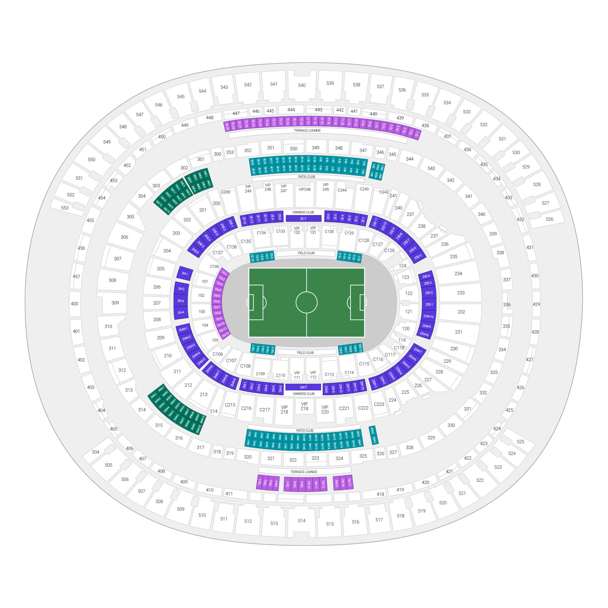 Los Angeles Stadium Suite Map