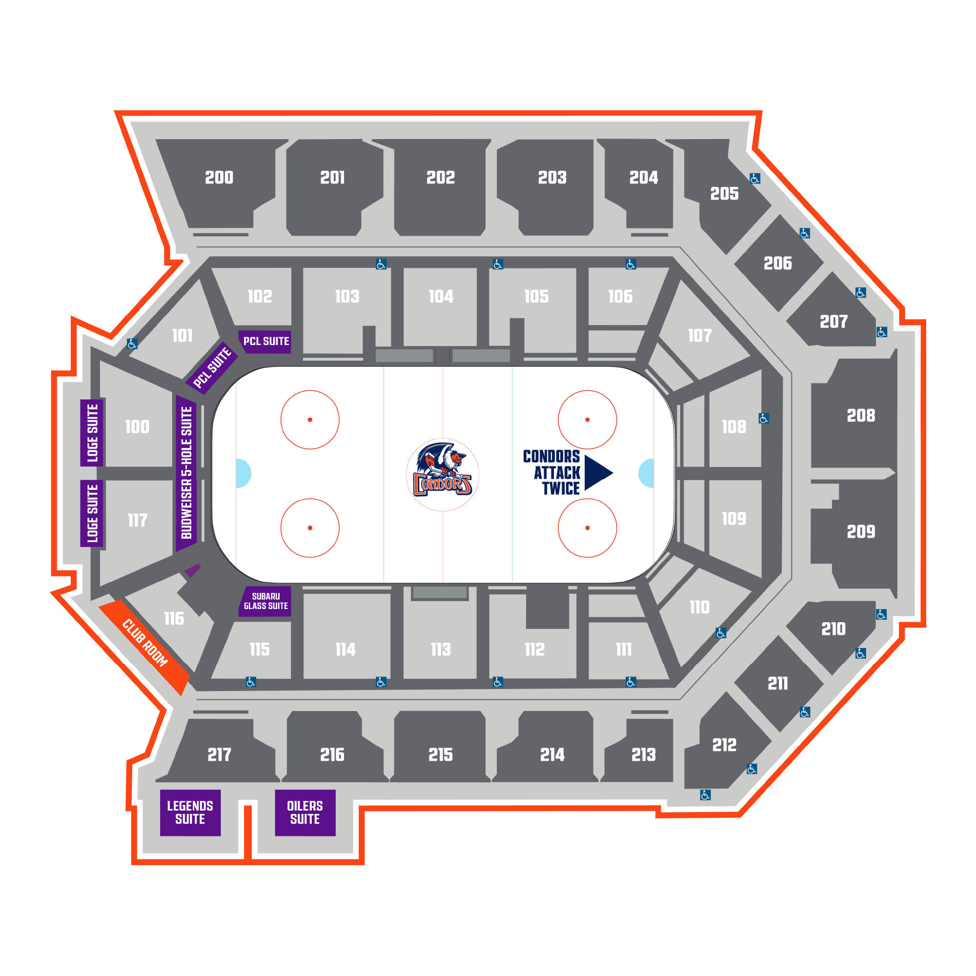 Mechanics Bank Arena Suite Map