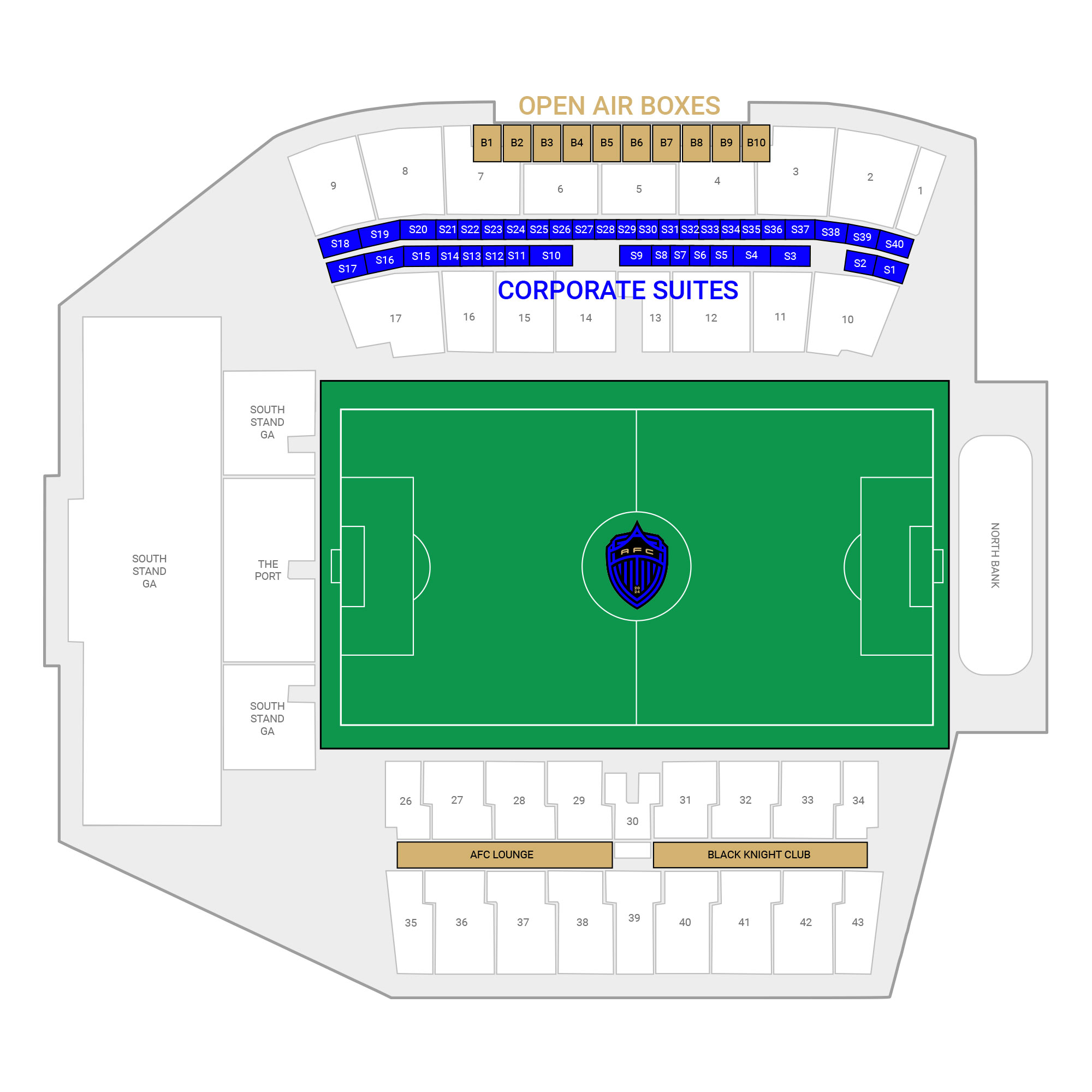 Go Media Stadium Suite Map