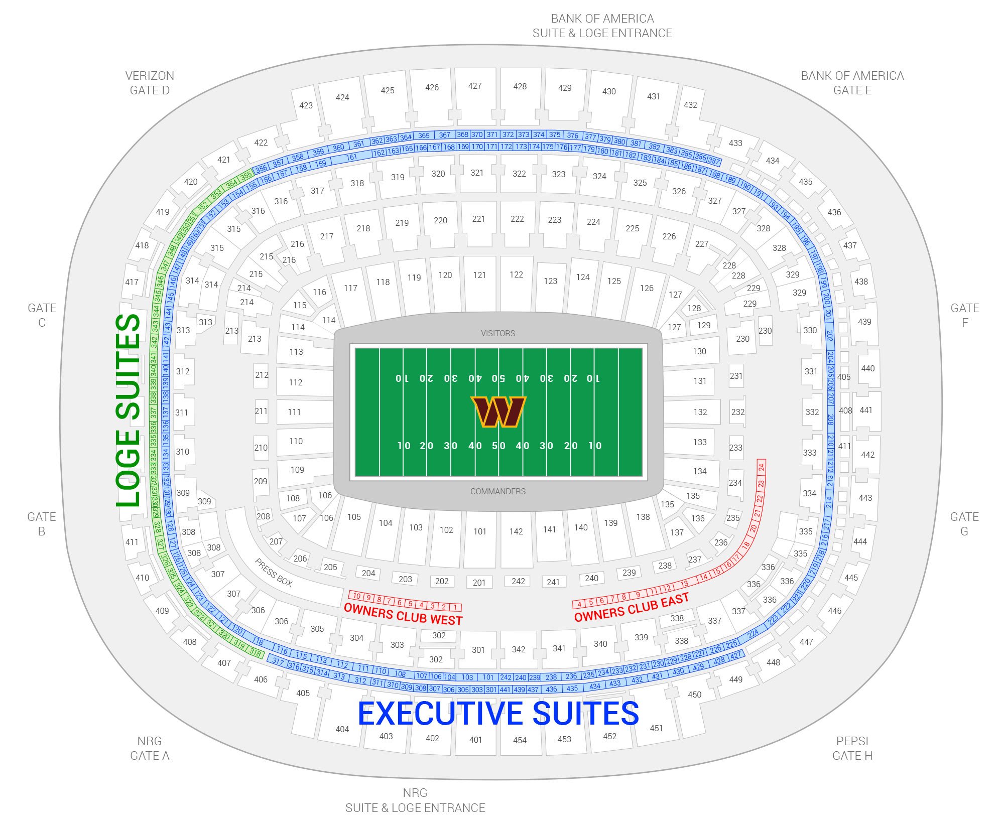 Washington Redskins Suite Rentals | FedEx Field