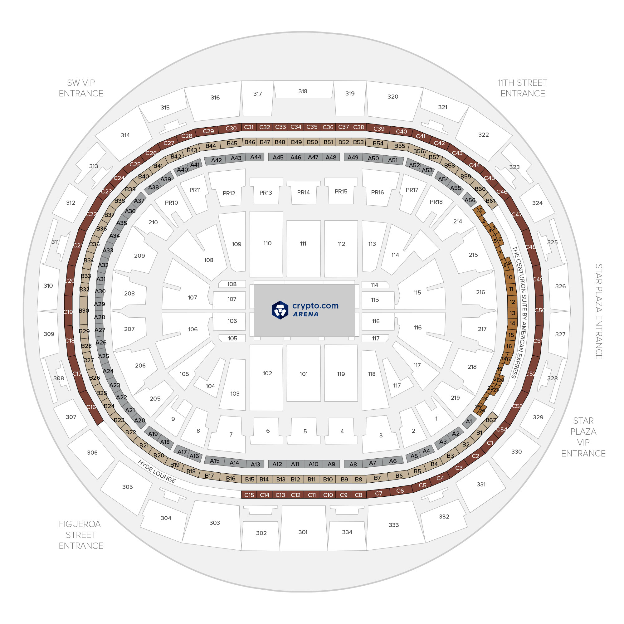 Staples Center Hockey Seating Chart