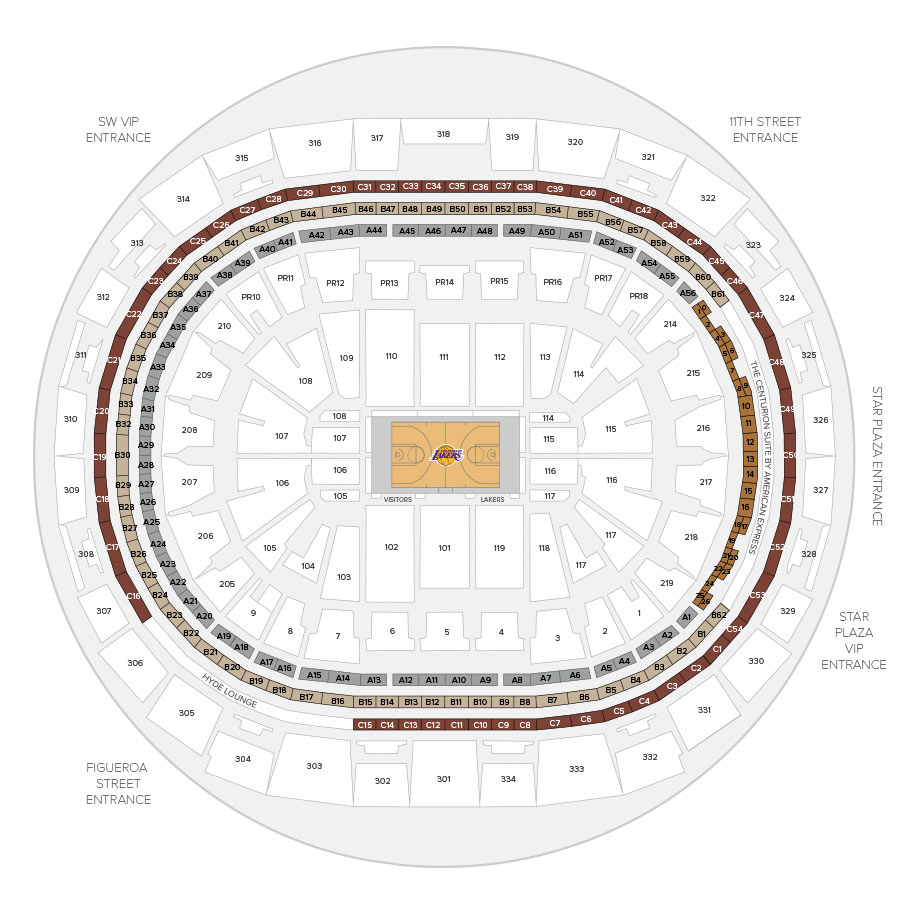 Staples Center Seating Chart Lakers Games Matttroy