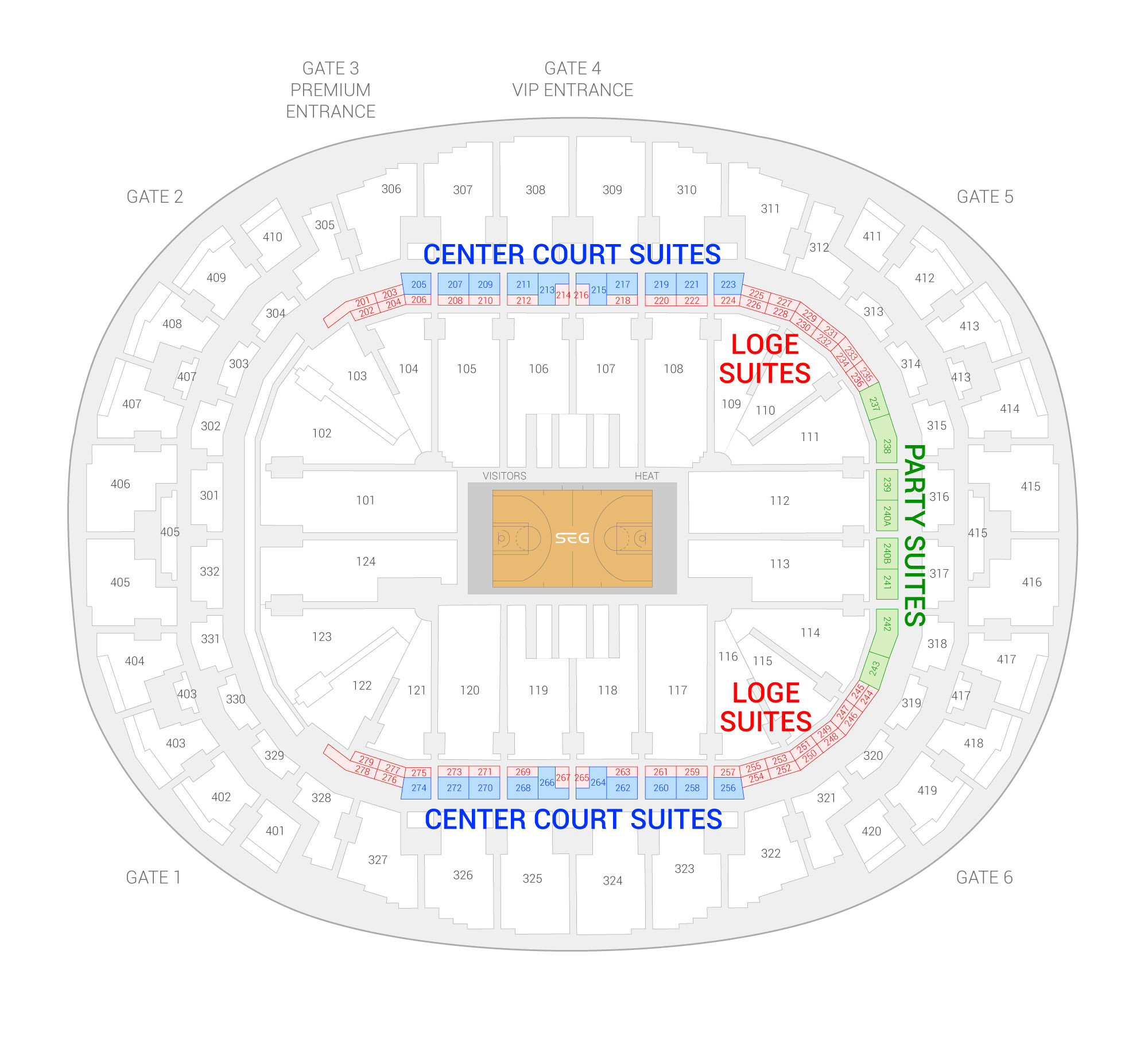 Heat Arena Seating Chart