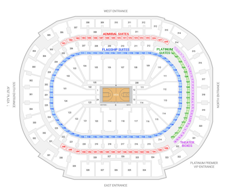 Mavs Game Seating Chart