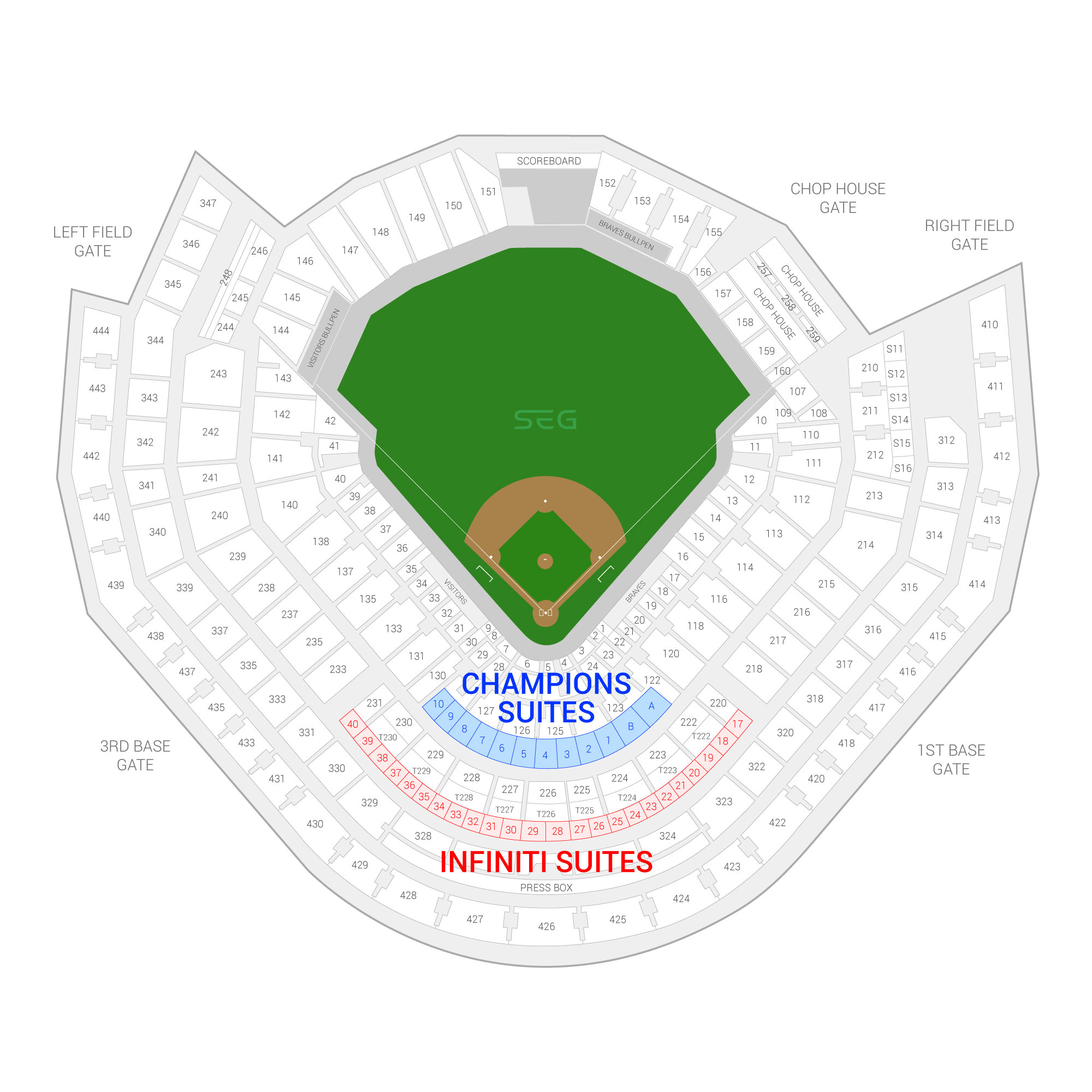 Suntrust Park Concert Seating Chart