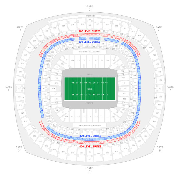 Superdome Seating Chart Sugar Bowl