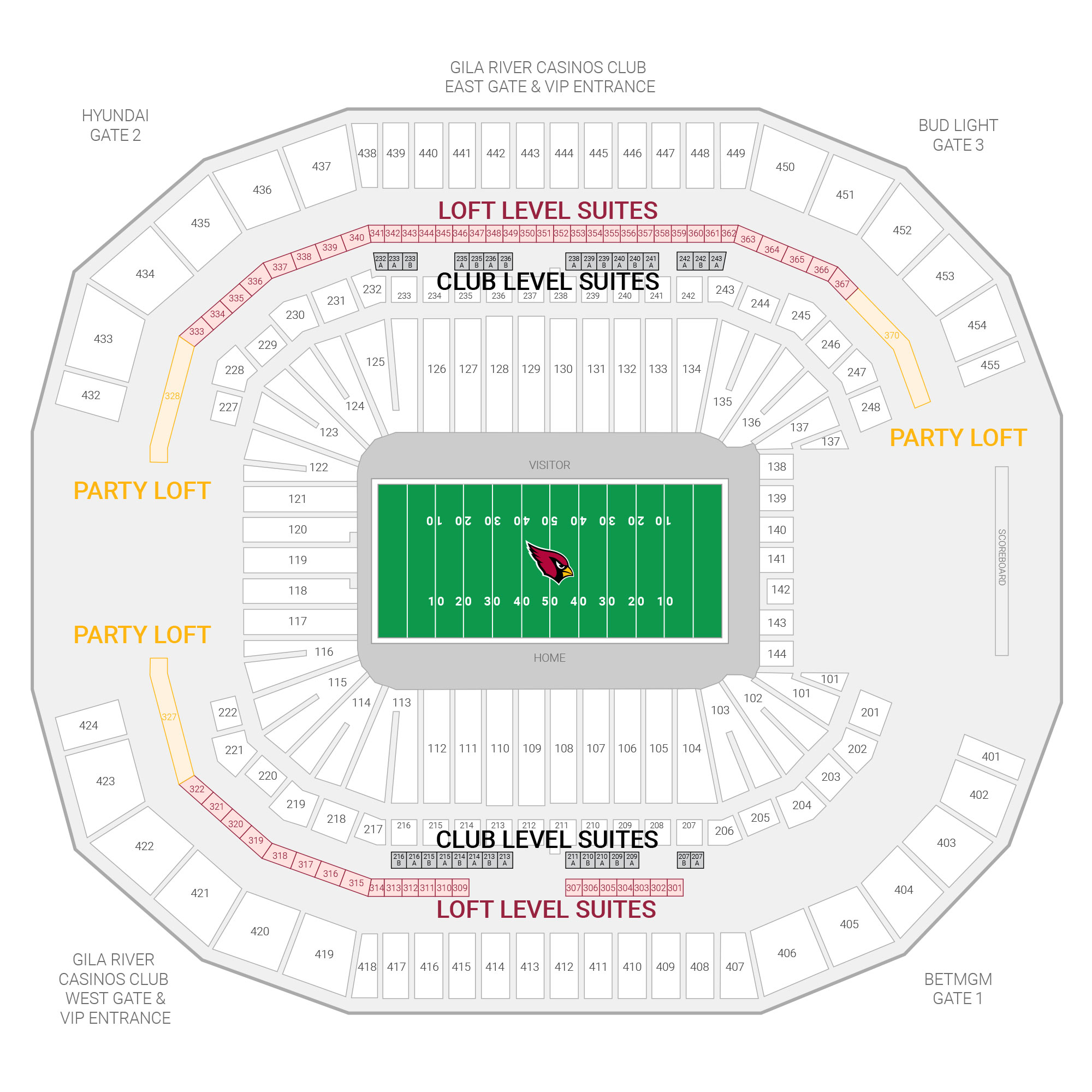 Fiesta Bowl Seating Chart