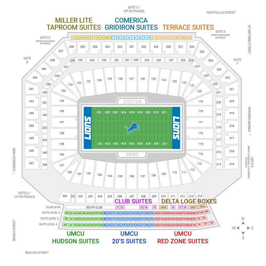 Cowboys Seating Chart 2017