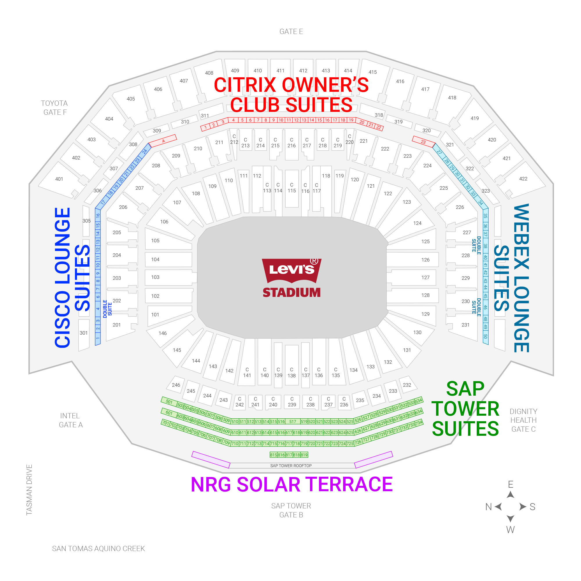 Levi's Stadium Suite Rentals | Suite Experience Group