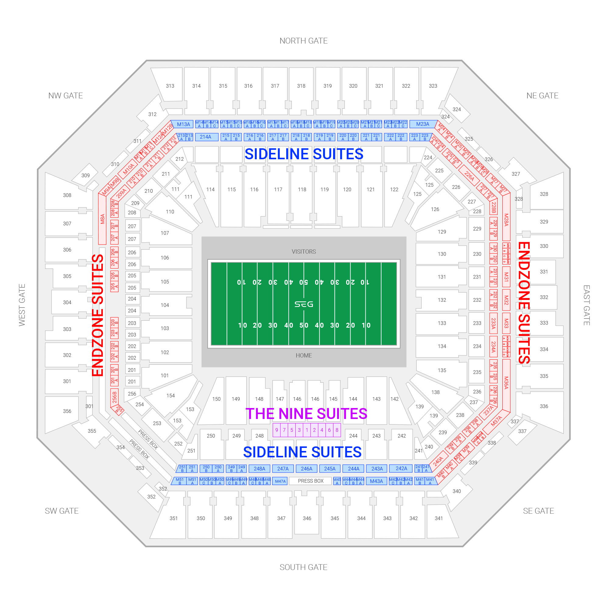 Old Orange Bowl Seating Chart