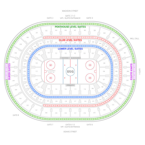 United Center Seating Chart Blackhawks