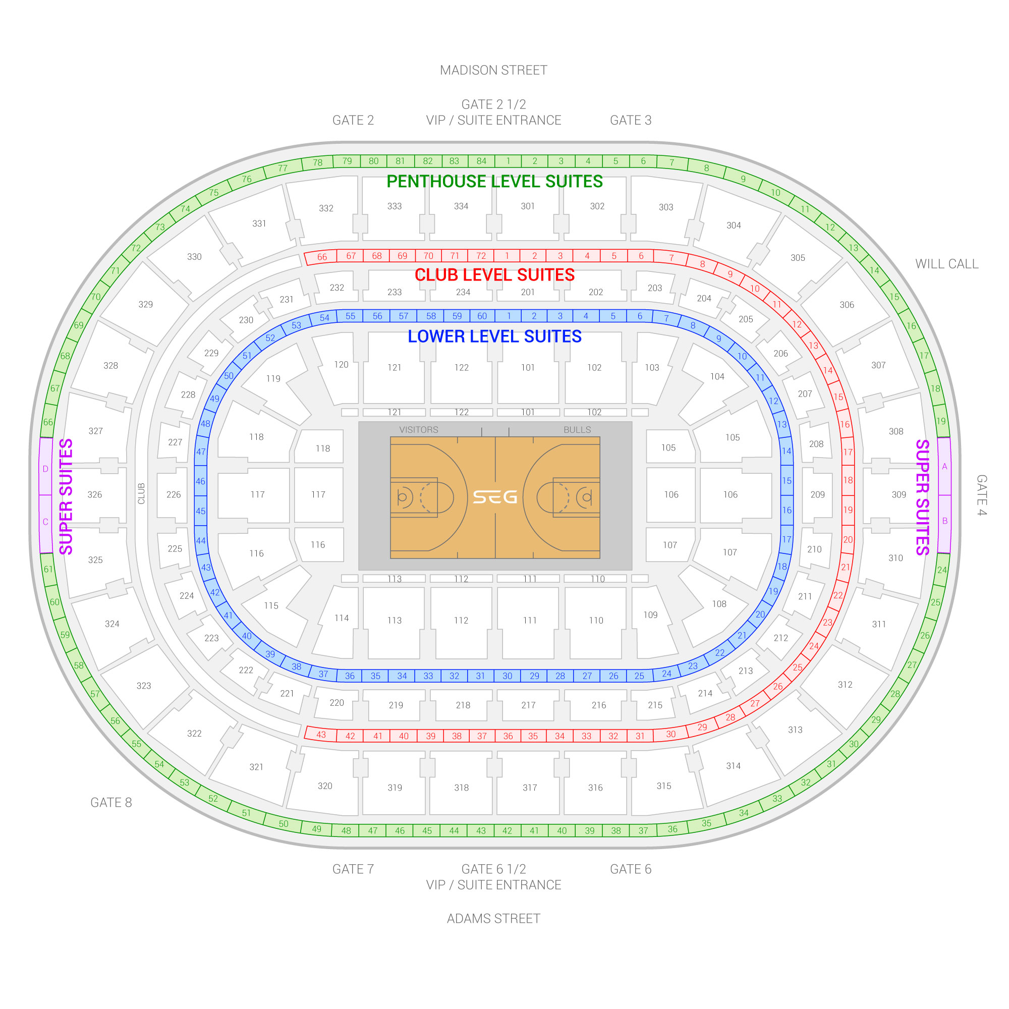 United Center Laver Cup Seating Chart