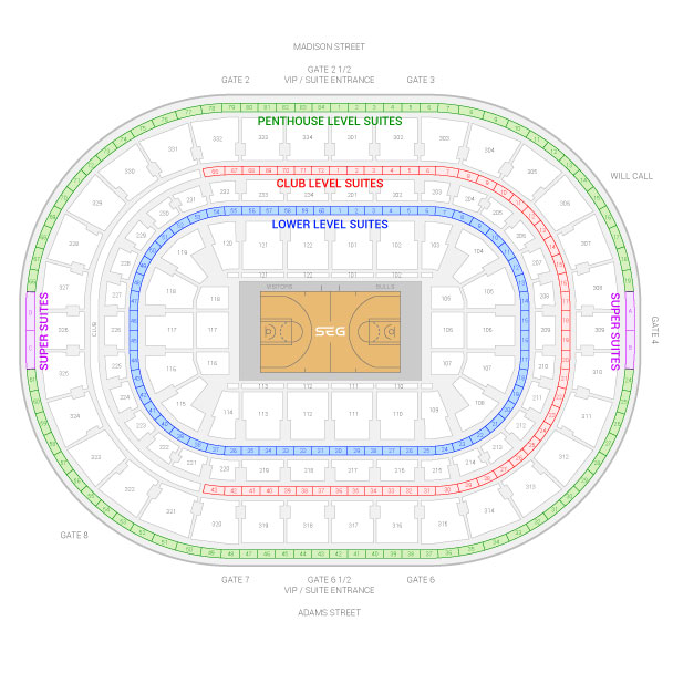 Chicago Bulls Seating Chart