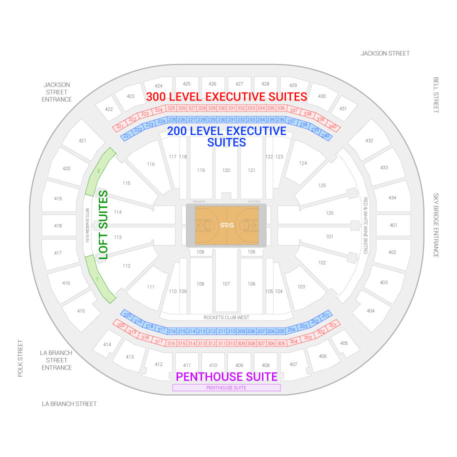 Toyota Center Suite Seating Chart