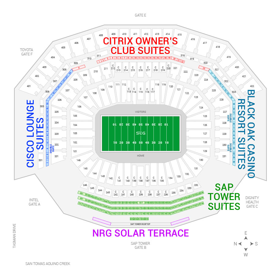 Peach Bowl Seating Chart