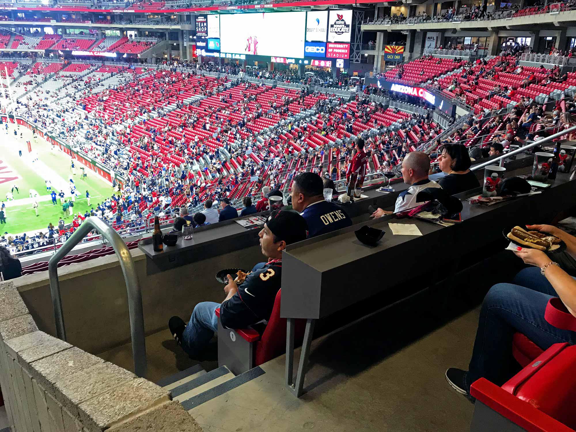 Arizona Cardinals Suite Rentals University of Phoenix Stadium Suite