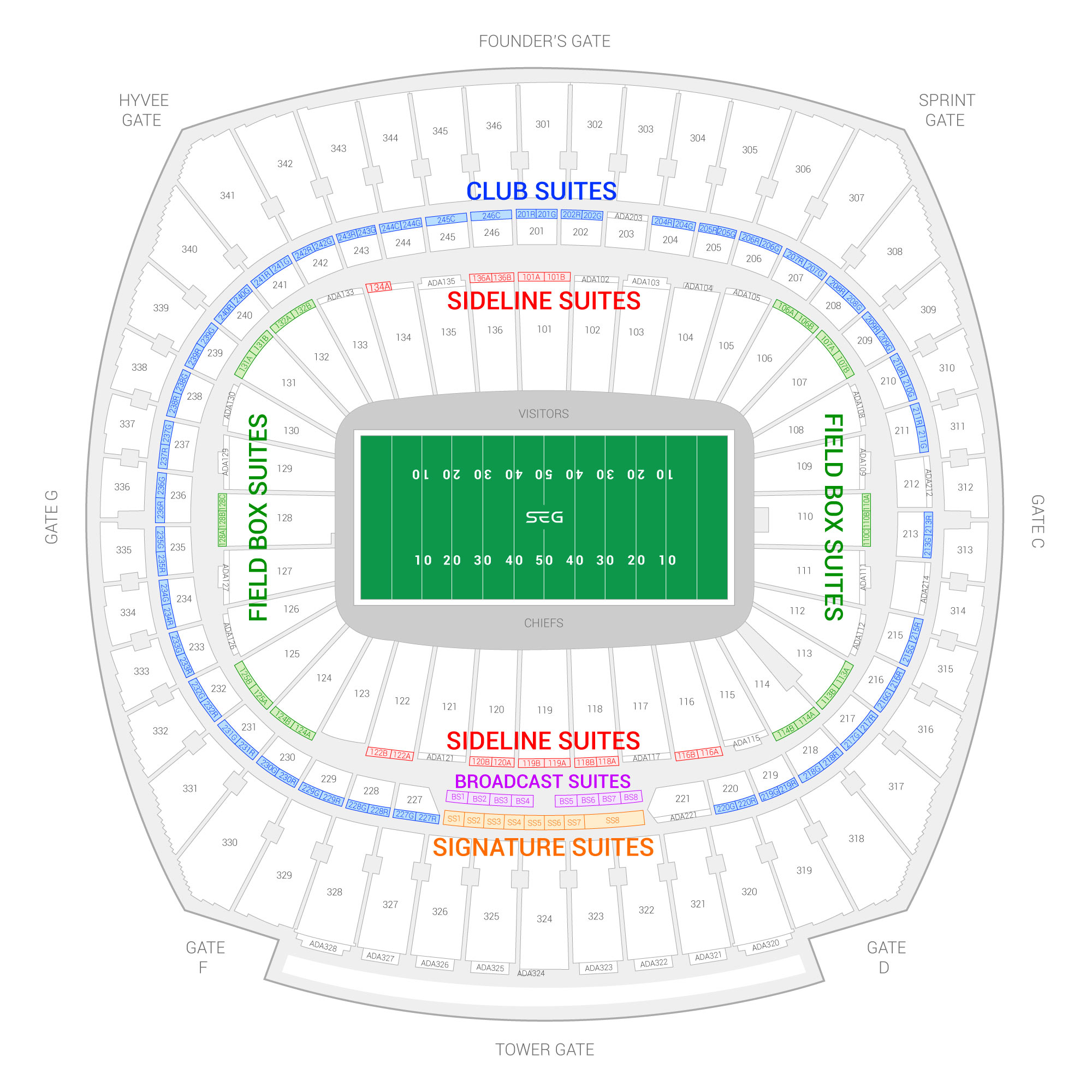 Kc Chiefs Seating Chart