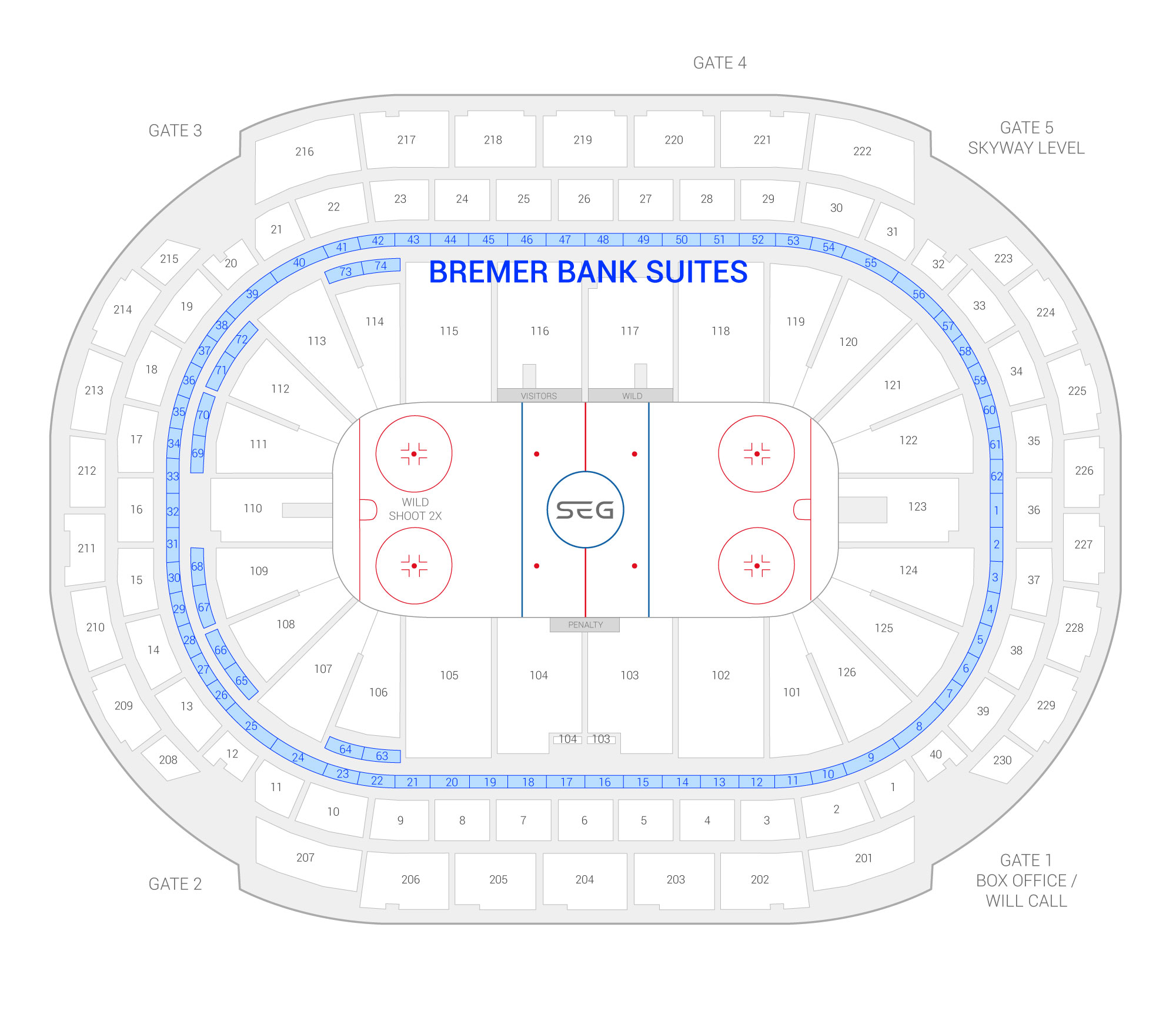 Xcel Arena Seating Chart