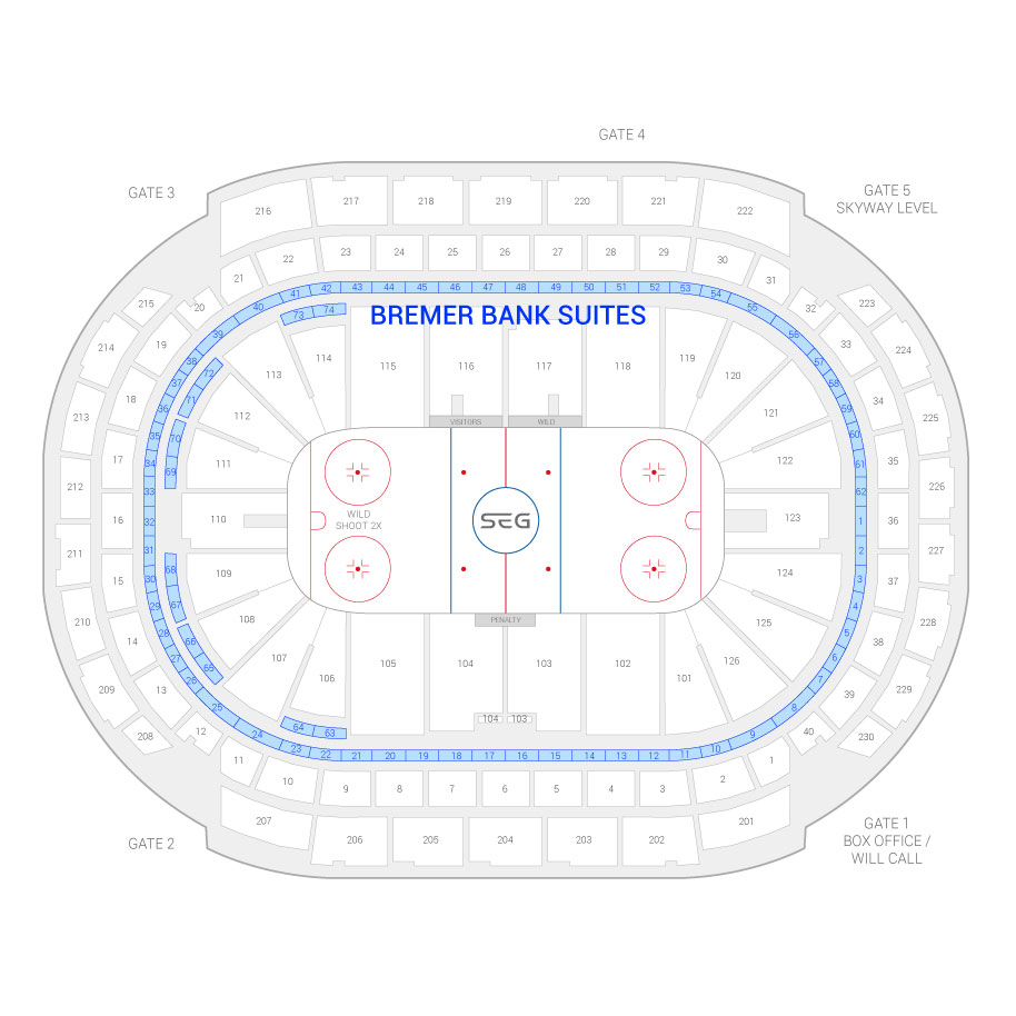 Xcel Energy Center St Paul Mn Seating Chart