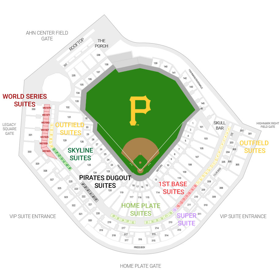 Pittsburgh Pirates Suite Rentals