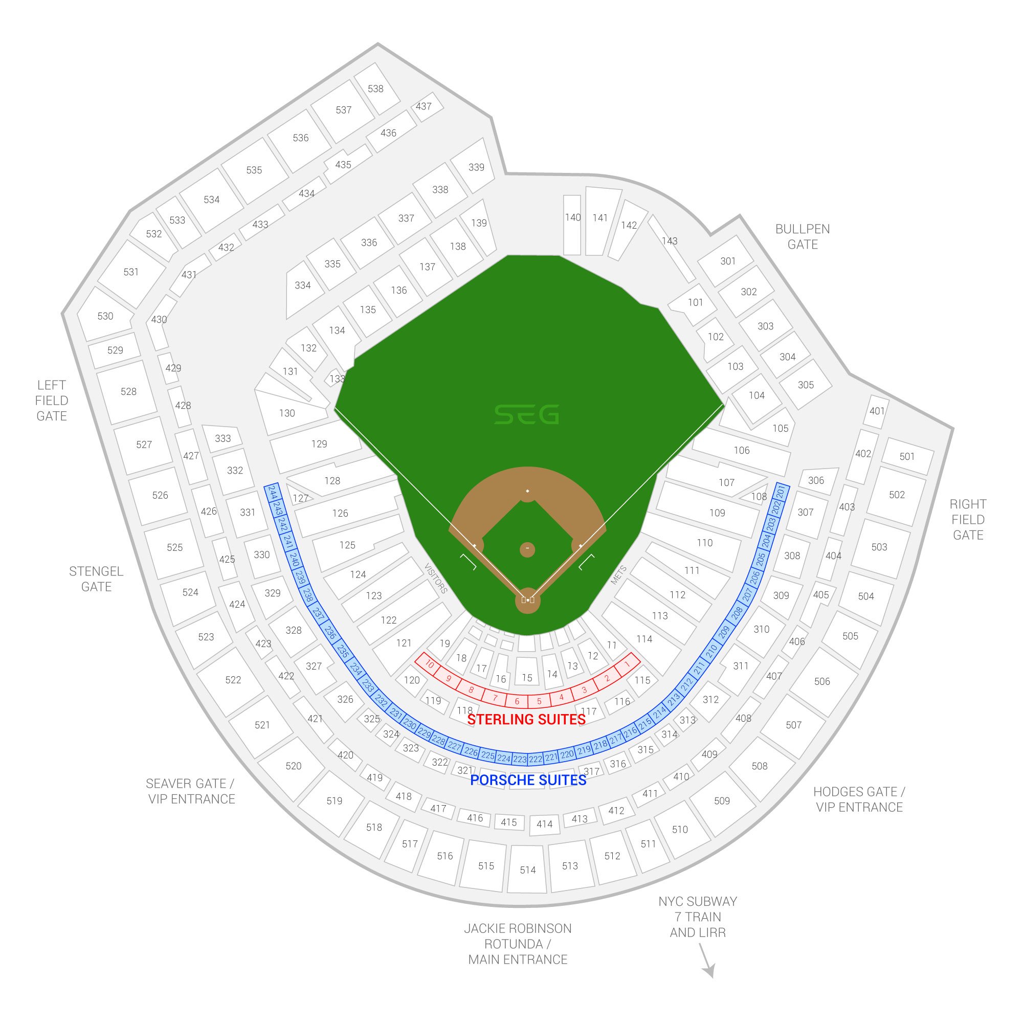 Citi Field /  Suite Map and Seating Chart