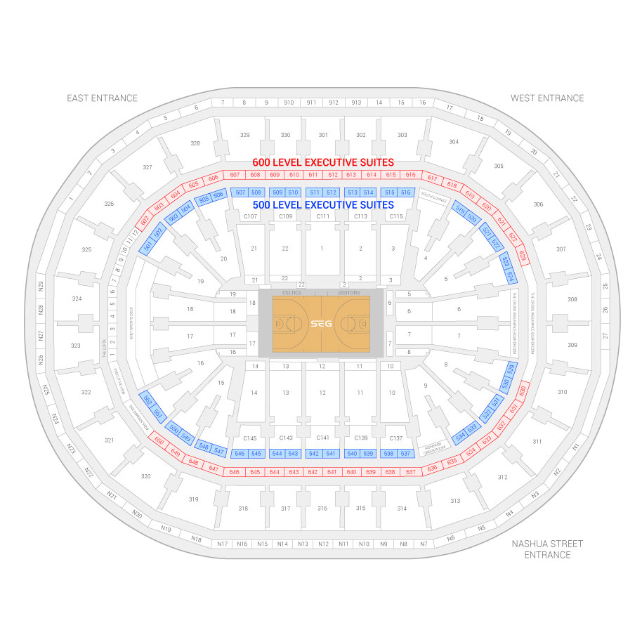 Boston Celtics Stadium Seating Chart