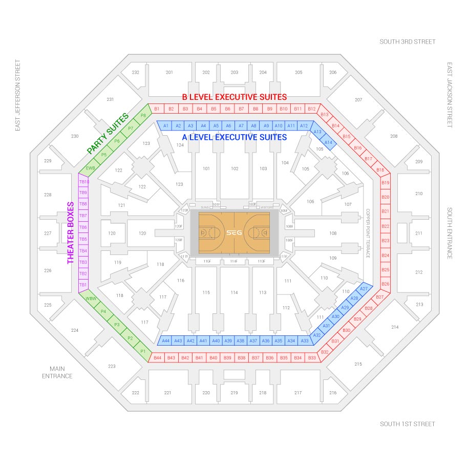 Talking Stick Casino Seating Chart