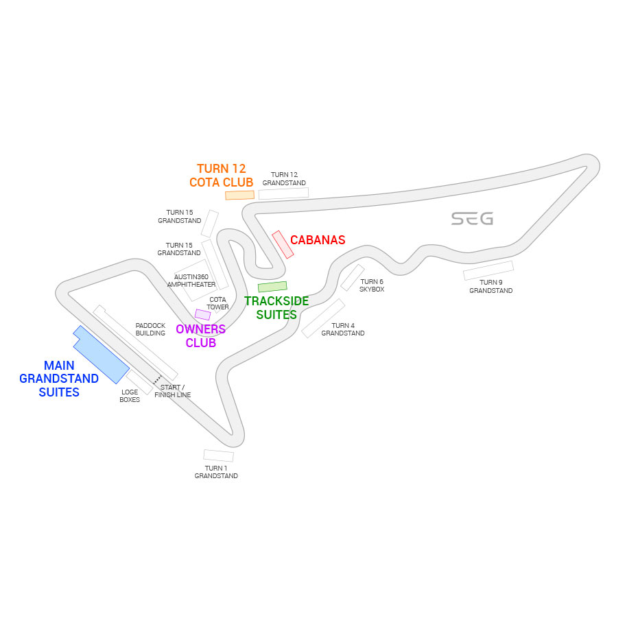 Cota F1 Seating Chart