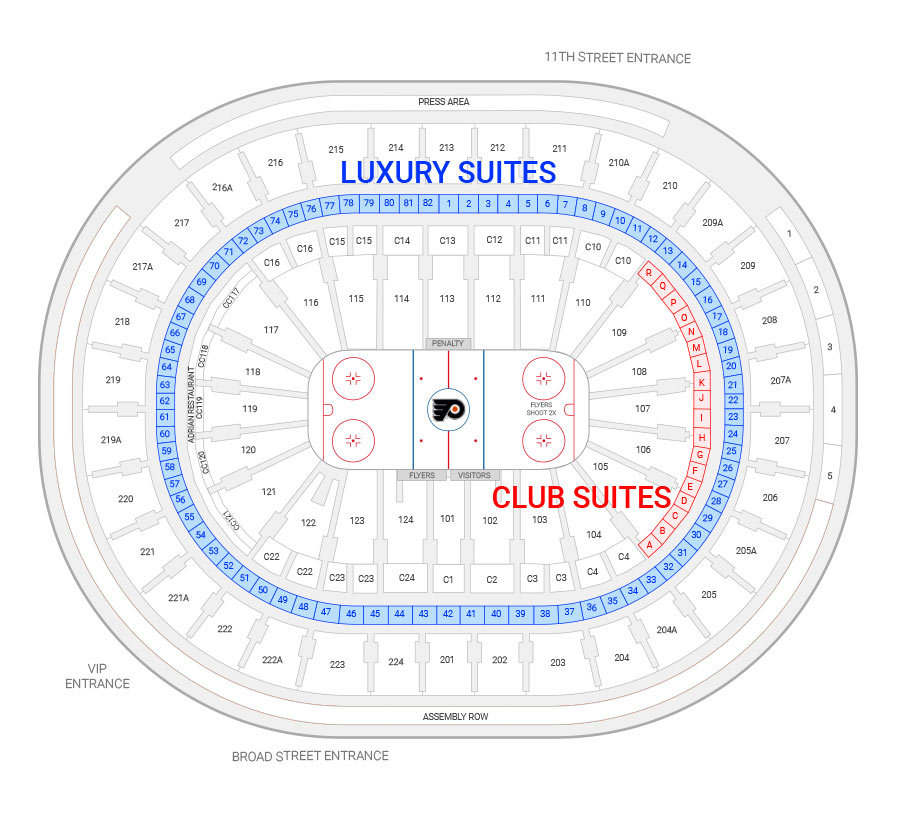 Wells Fargo Suite Seating Chart