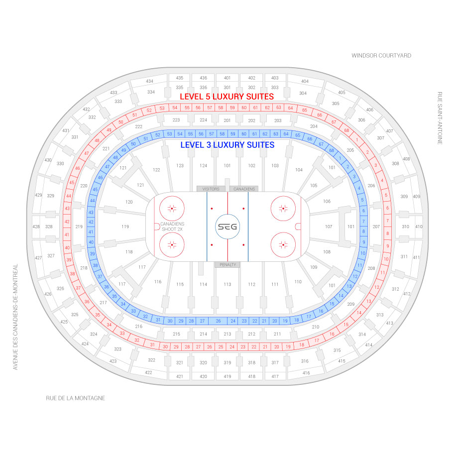 Bell Center Montreal Seating Chart