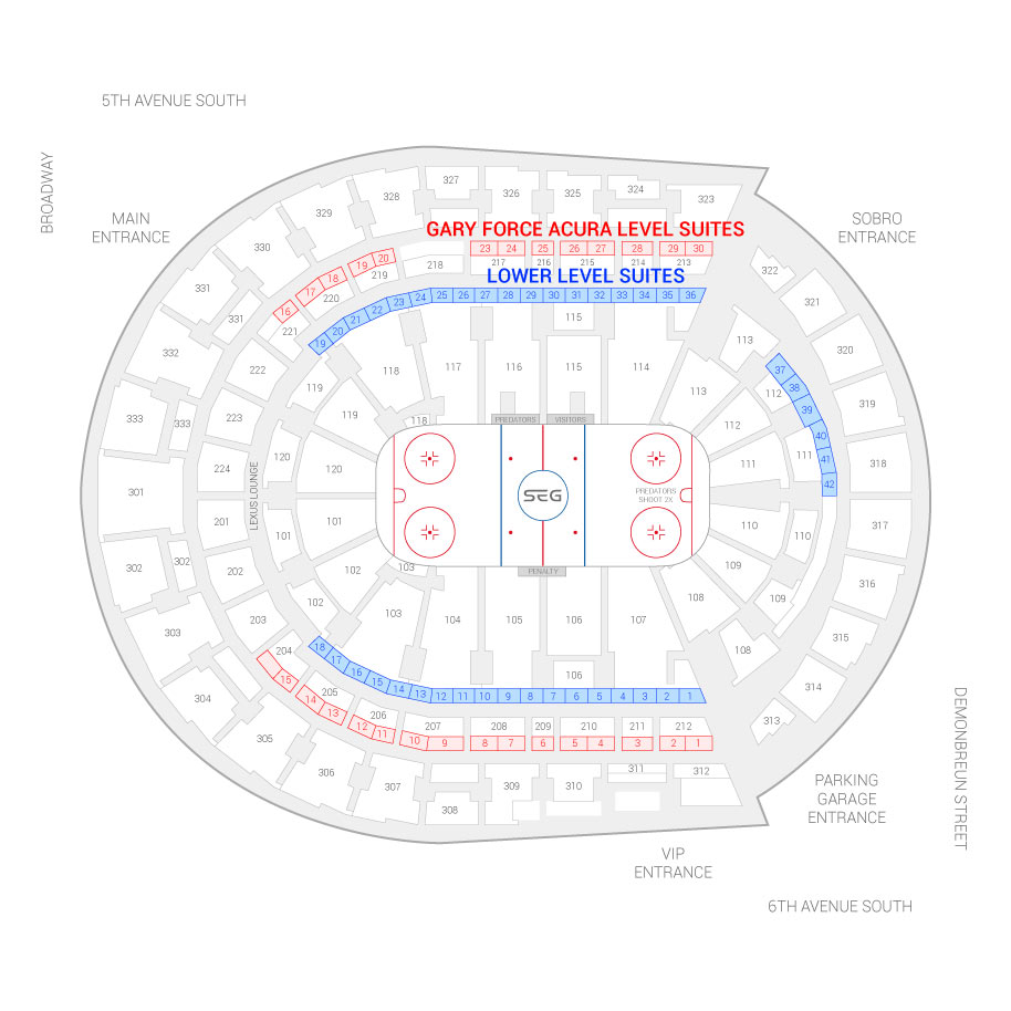 Nashville Seating Chart