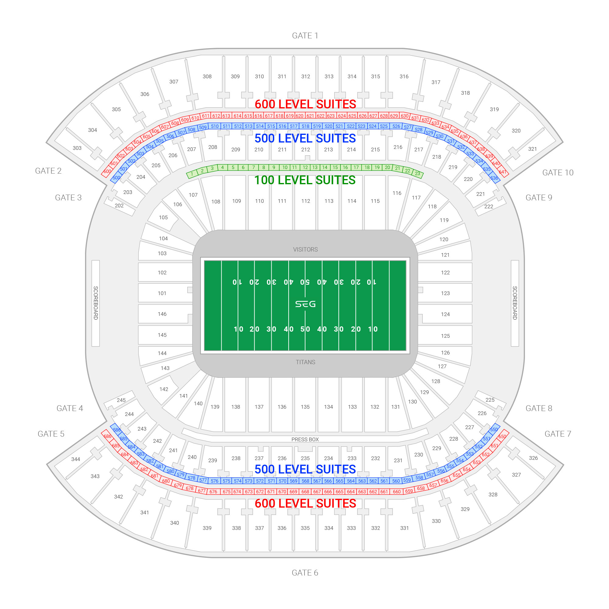 Nissan Arena Seating Chart