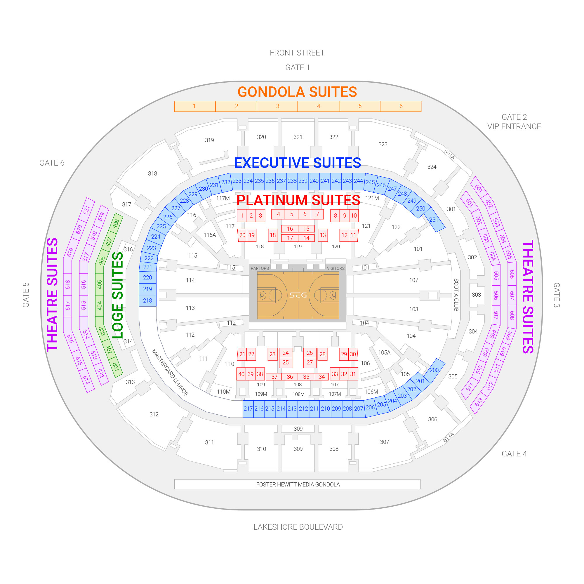 Scotiabank Arena Seating Chart