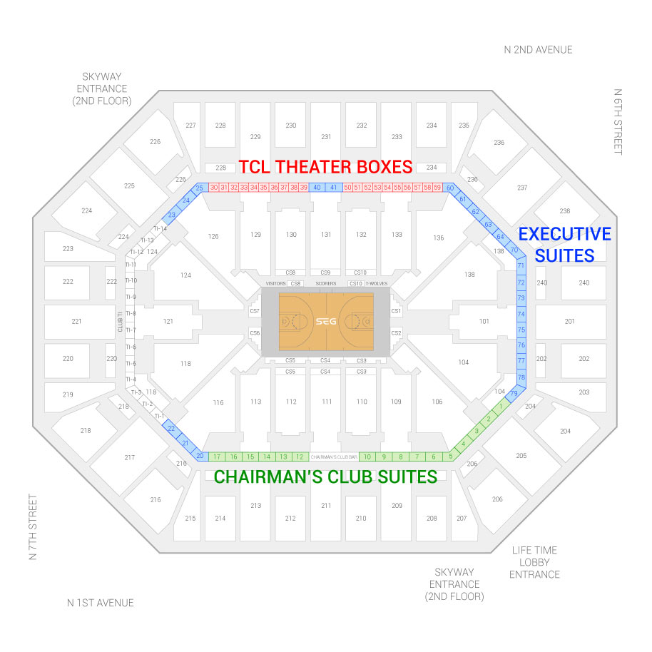 Timberwolves Courtside Seating Chart