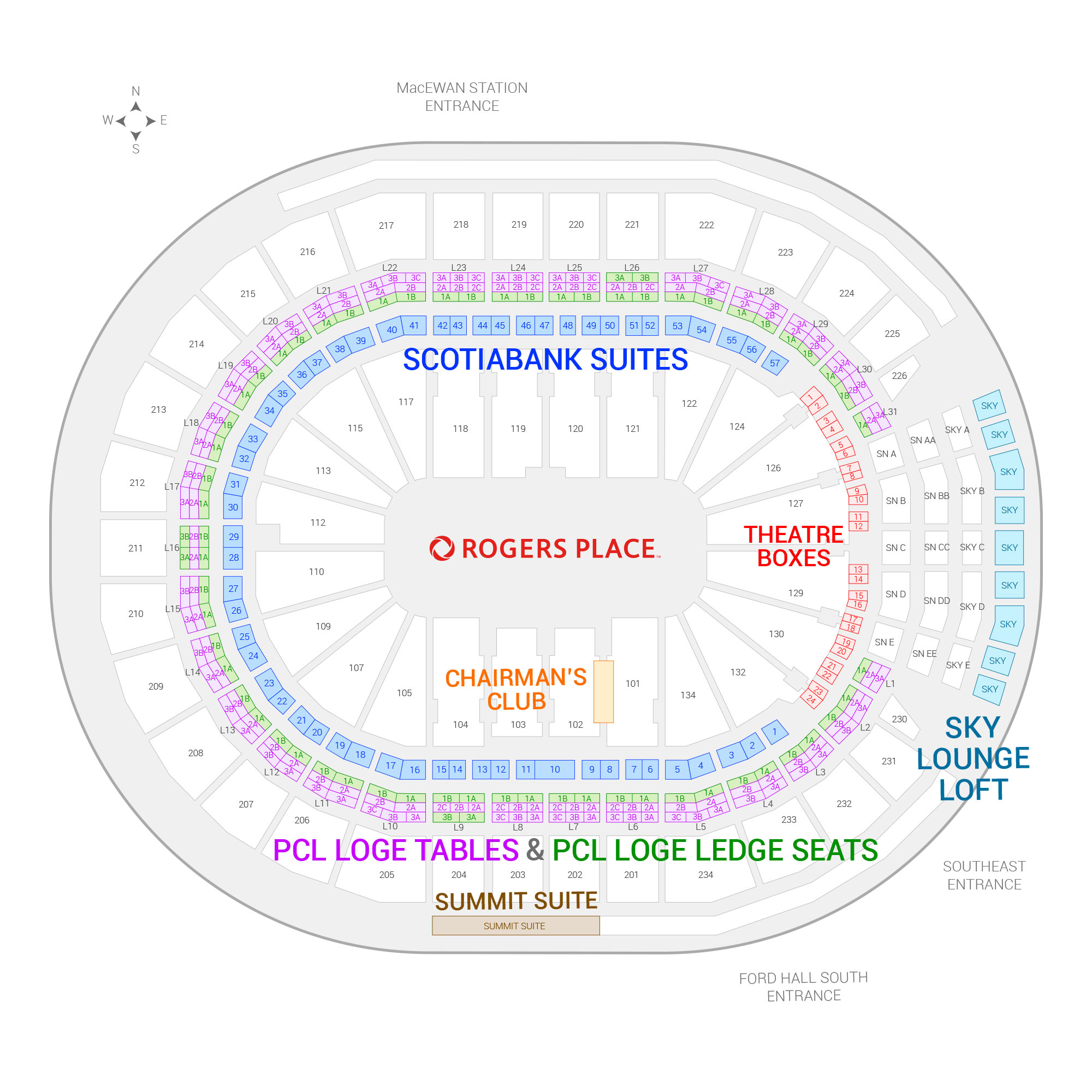 Breakdown Of The Rogers Arena Seating Chart