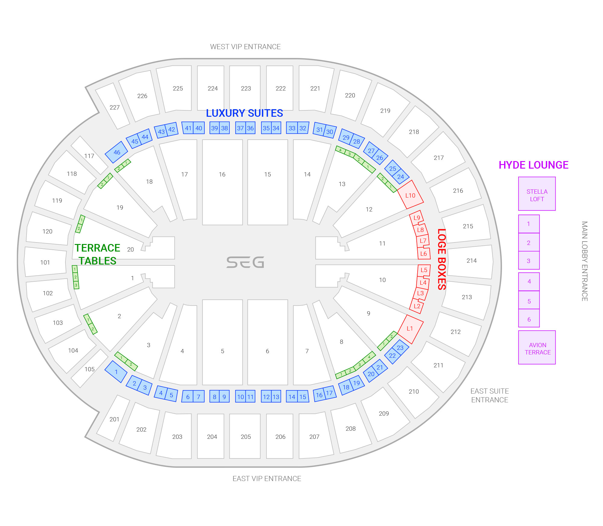 Mobile Arena Seating Chart