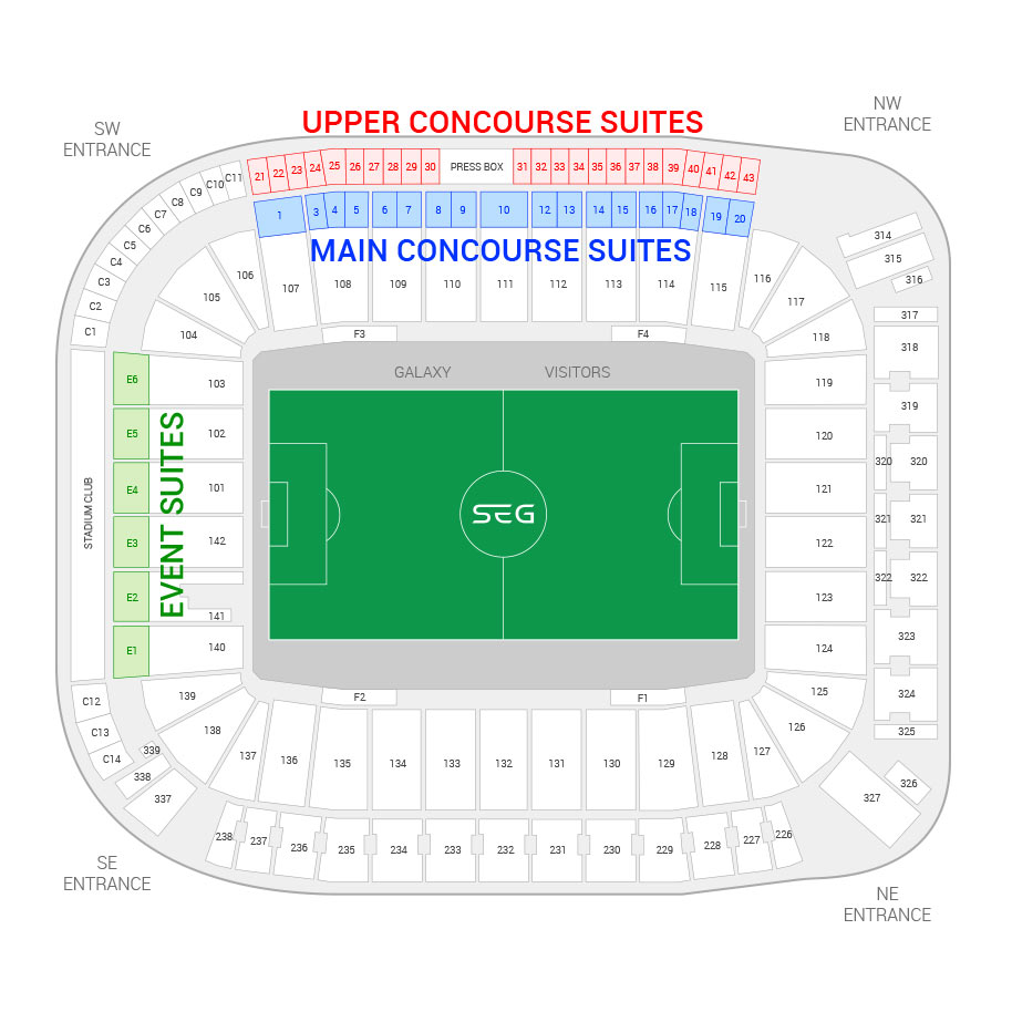 Stubhub Center Football Seating Chart