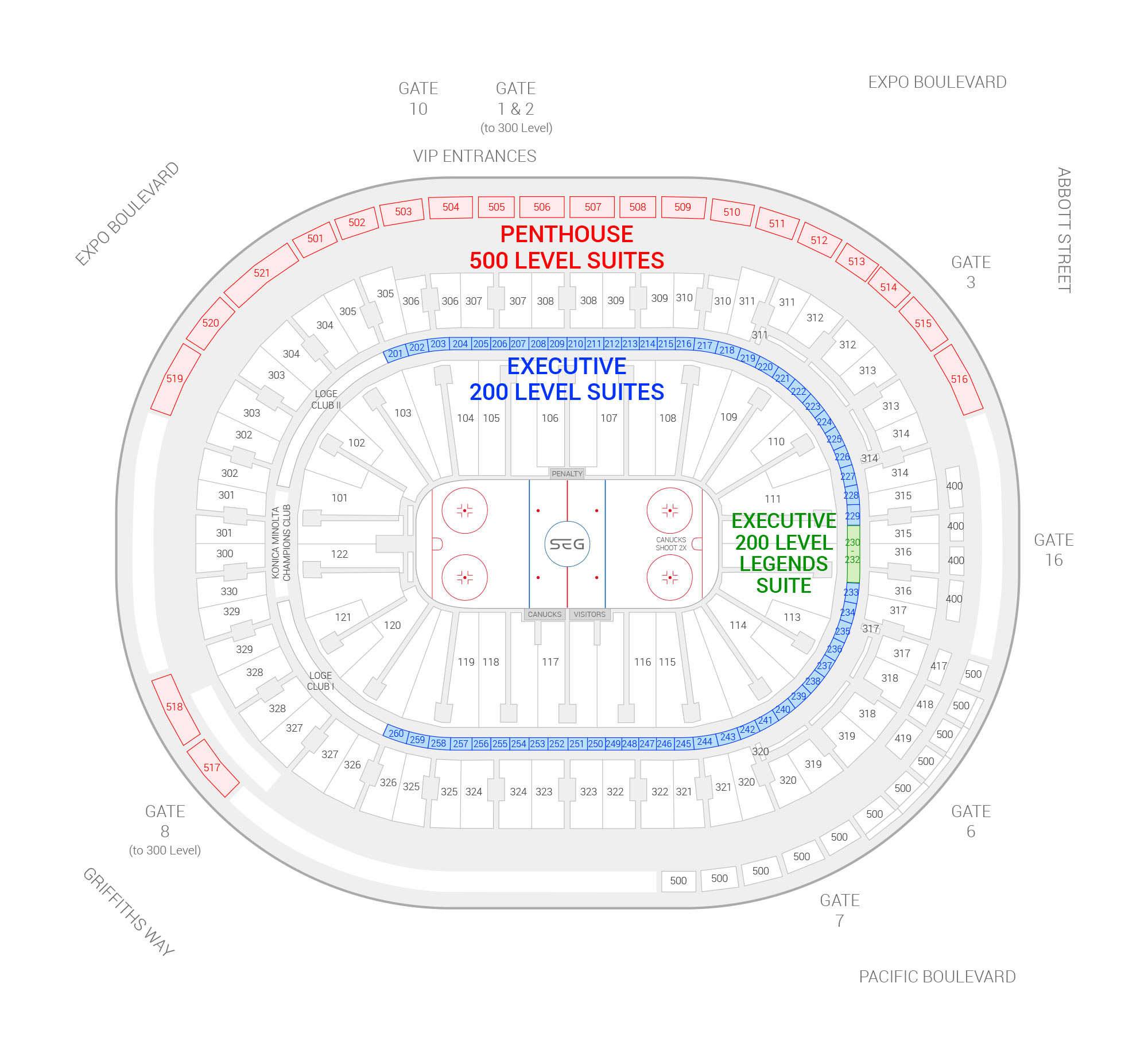 Rogers Arena Seating Chart Ufc