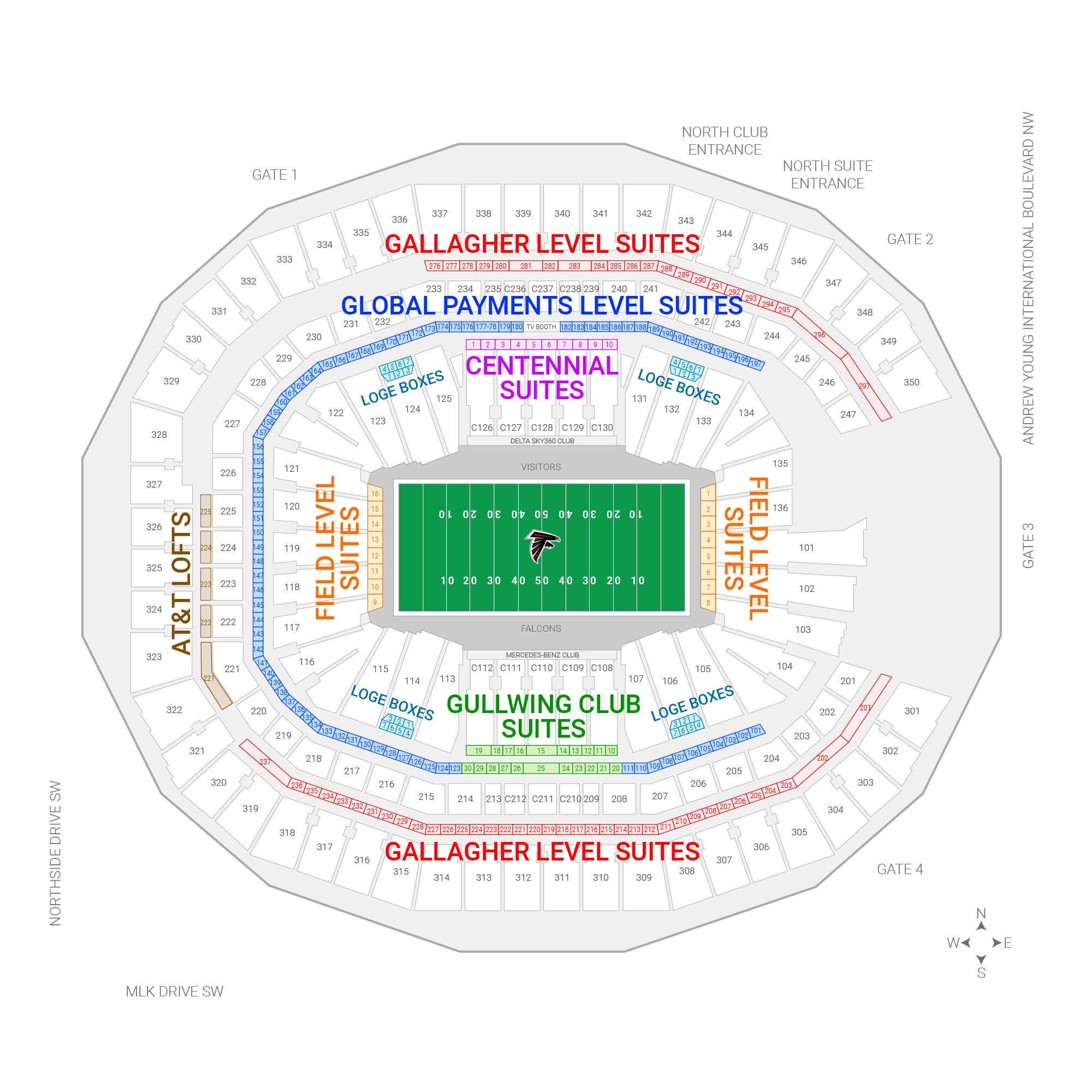 Atlanta Stadium Seating Chart