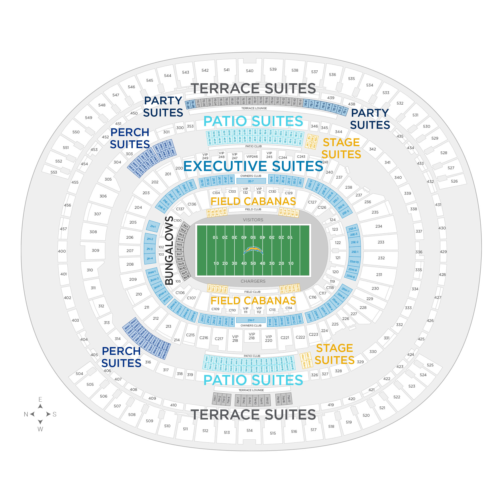 Sofi Stadium Los Angeles Seating Chart