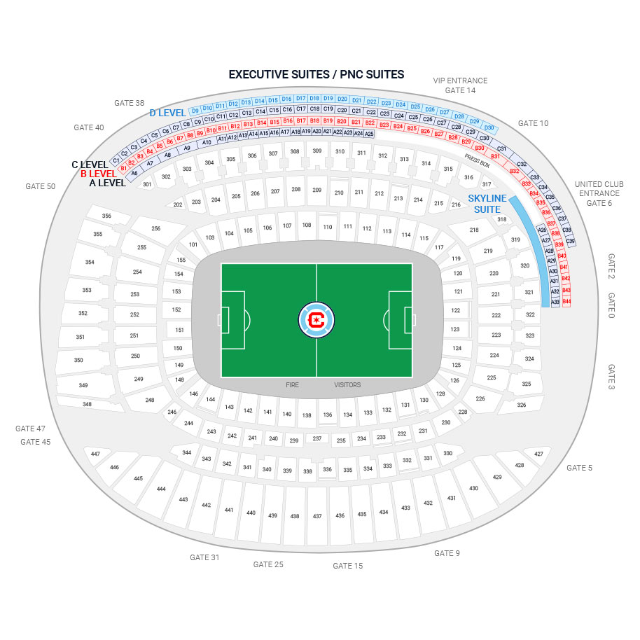 pics Soldier Field Seating Chart Chicago Fire chicago fire suite rentals suite