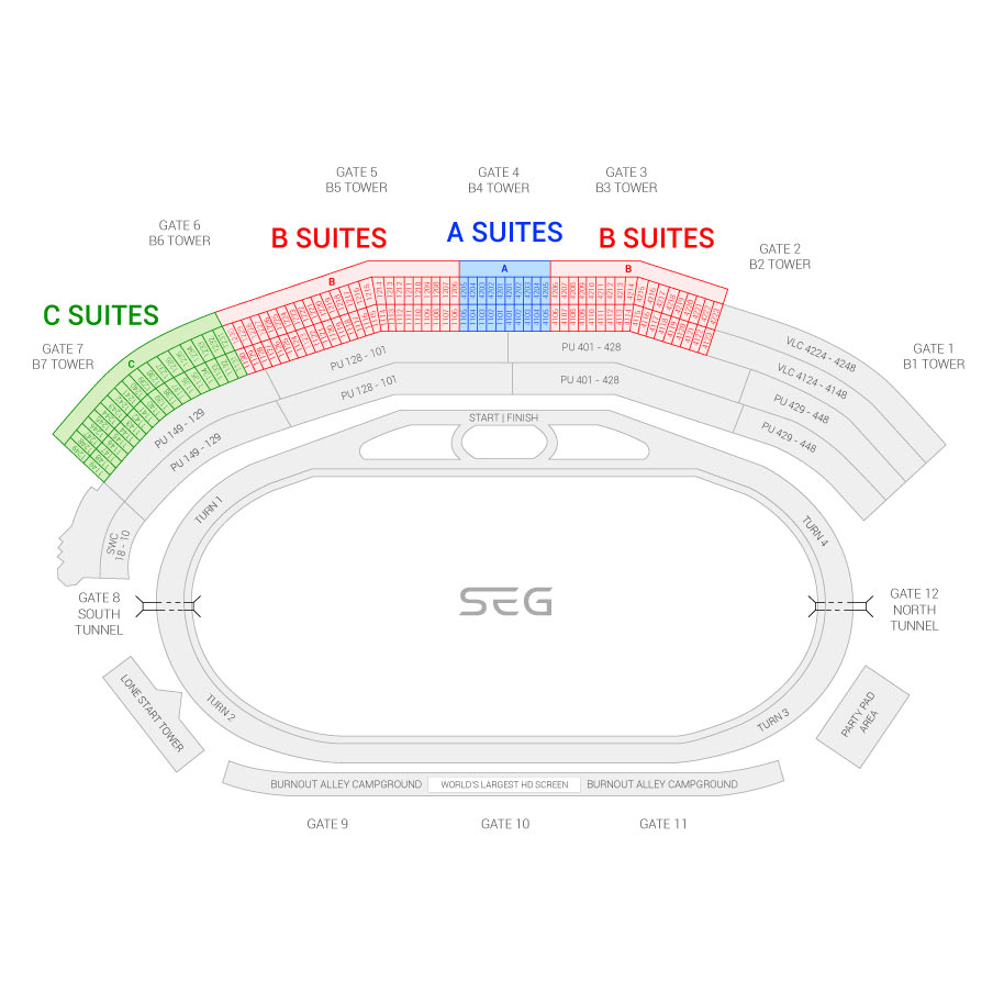 Texas Speedway Seating Chart