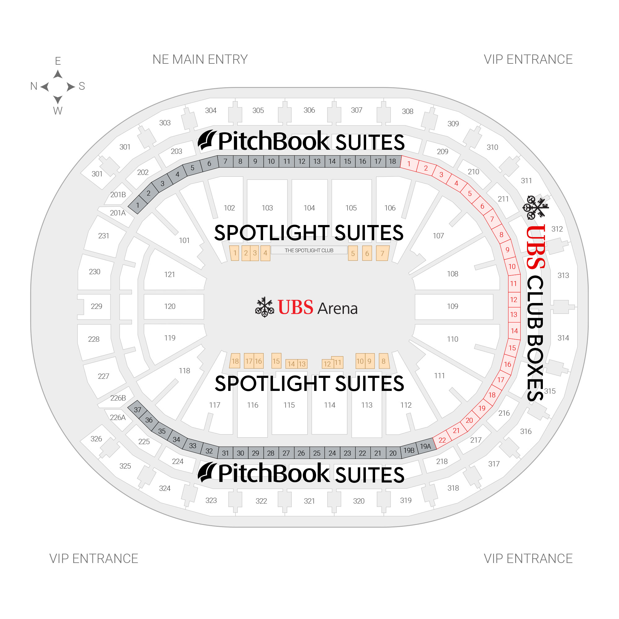 UBS Arena /  Suite Map and Seating Chart