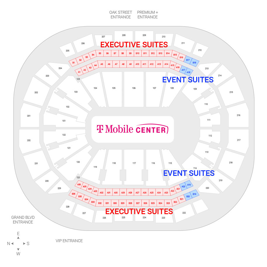 Seating Maps  T-Mobile Arena