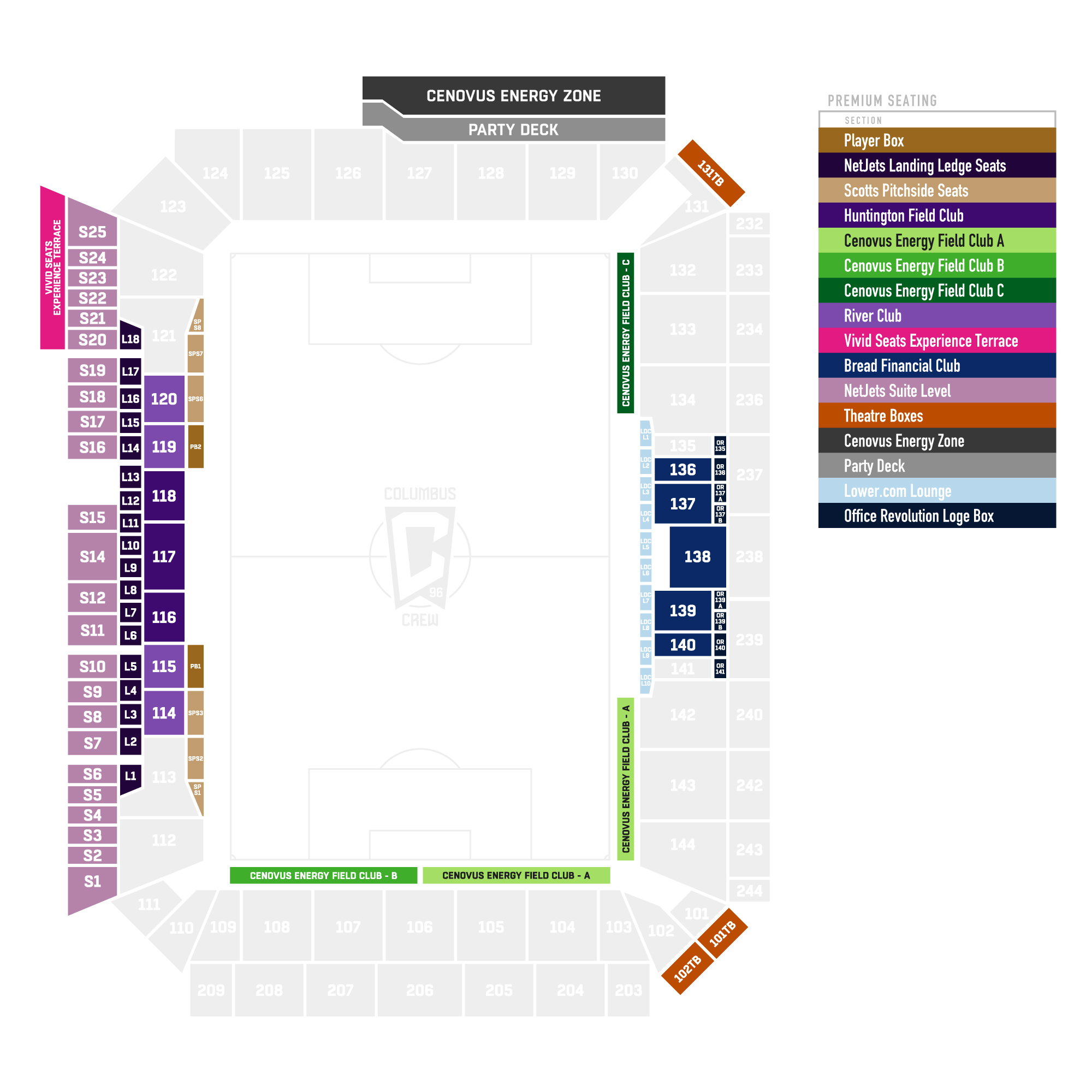 Lower.com Field /  Suite Map and Seating Chart